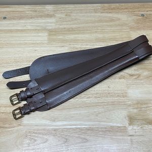 Ralph Lauren medium leather double buckle belt
